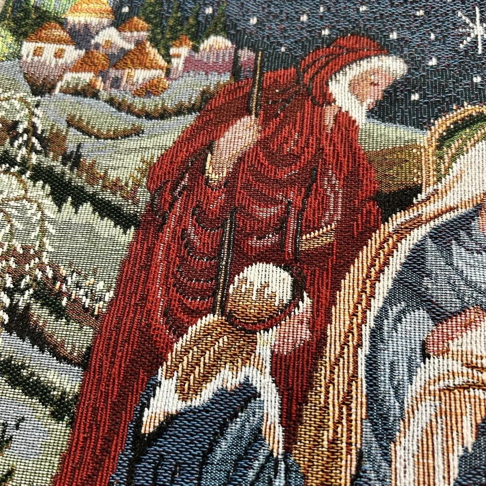 Nativity scene two piece‎ placemats Cloth 19x13. Christmas/ Christ / Bethlehem